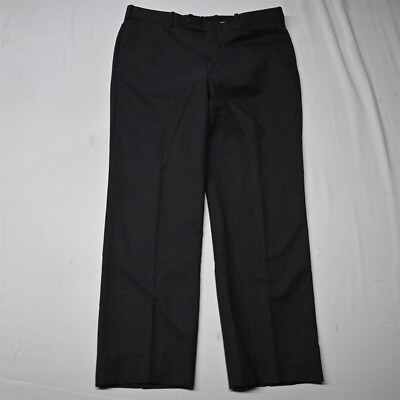 Tom James 36x30 Gray Royal Class Superfine Wool Flat Front Mens Dress Pants