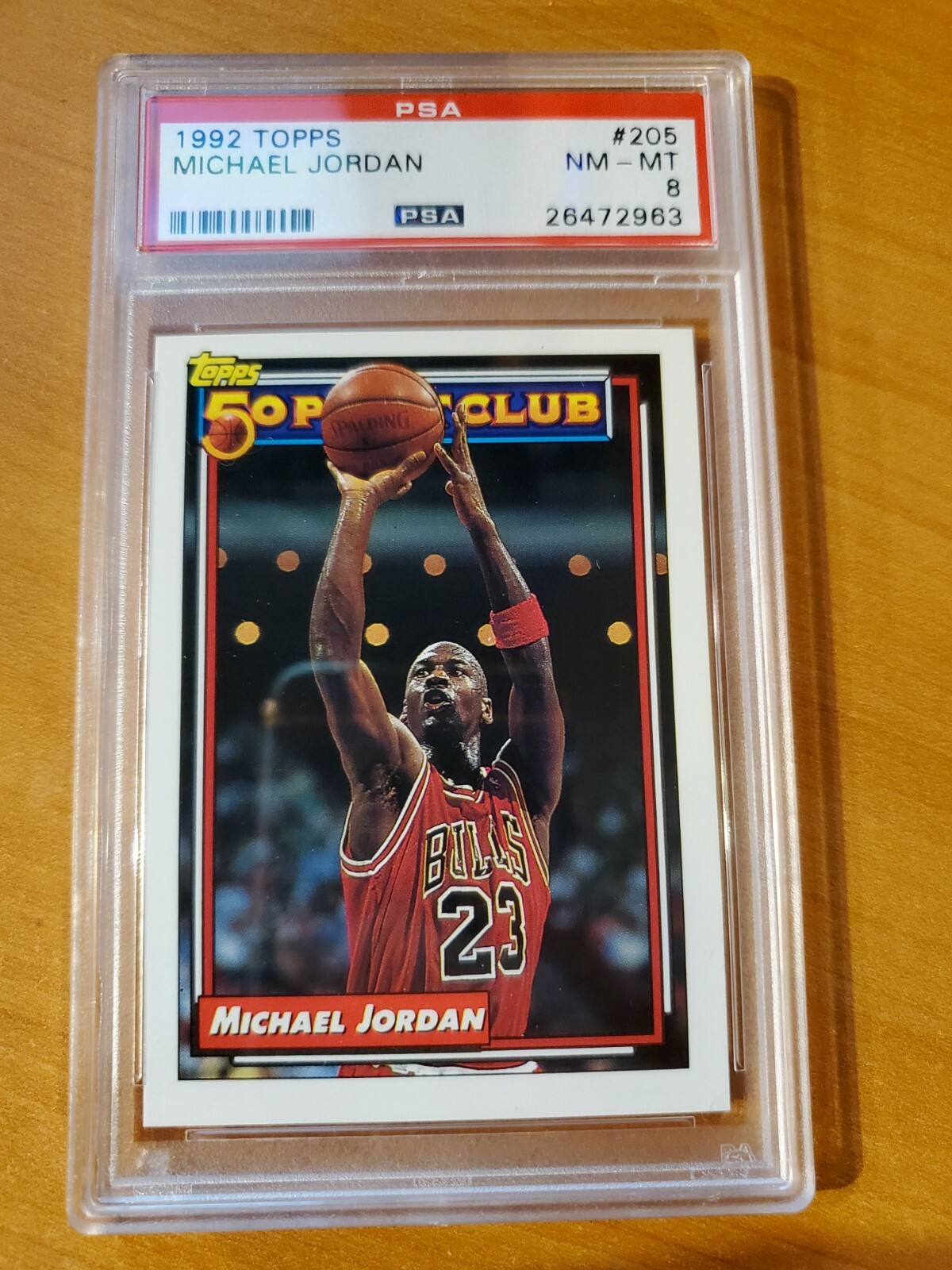 1992 Topps 50 Point Club Michael Jordan Card #205 PSA 8 NM-MT (F) | eBay