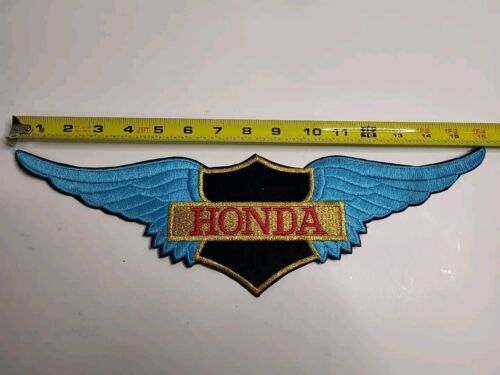 HONDA VINTAGE MOTORCYCLE SEW ON JACKET PATCH Large 4.5" x 16" - Picture 3 of 4