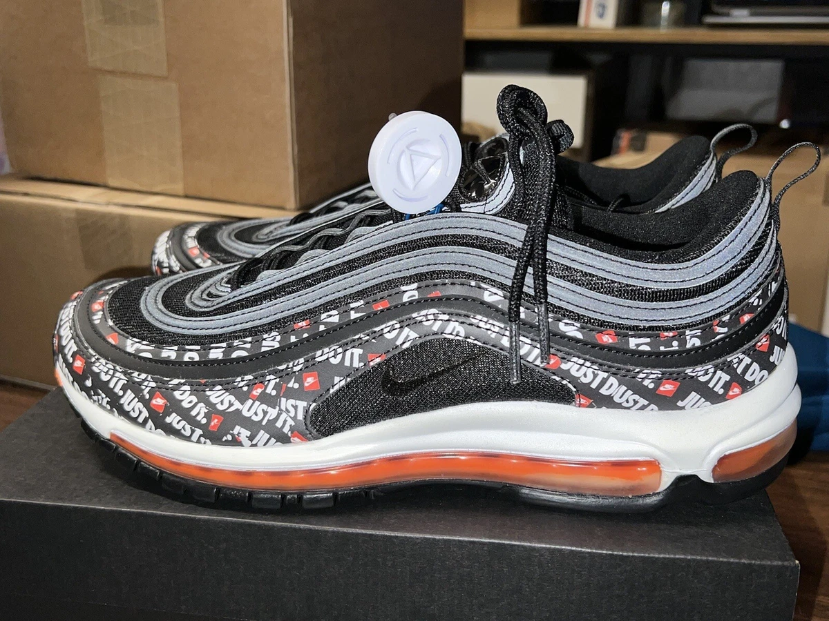 Nike Air Max 97 Just Do It Black Orange Mens Size 12 at8437 001
