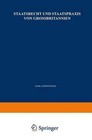 Staatsrecht Und Staatspraxis Von Grossbritannien by K Loewenstein (Paperback / softback, 2013)