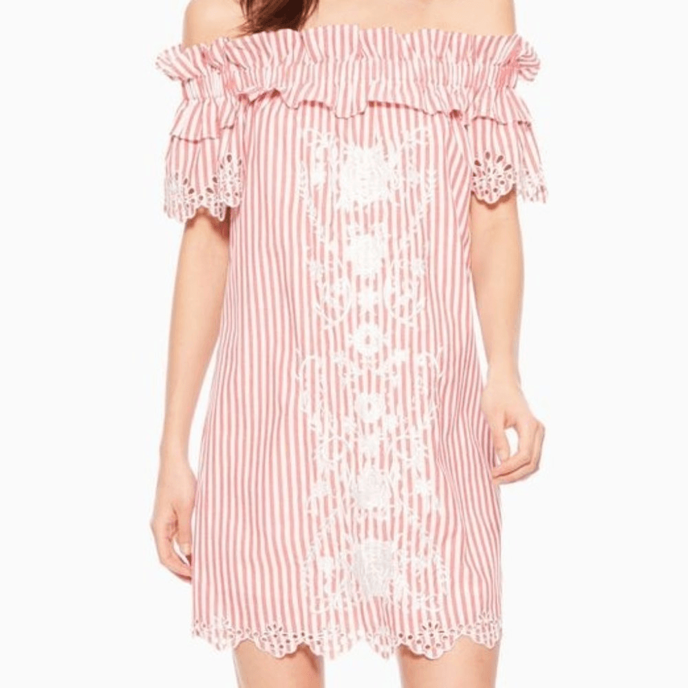 off shoulder dress designer OFF-SHOULDER TWEED PETAL MAXI DRESS IN BEIGE | CULT MIA