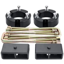 2" Front 2" Rear Black Leveling Lift Kit Block For 2005-2023 Toyota Tacoma 2/4WD