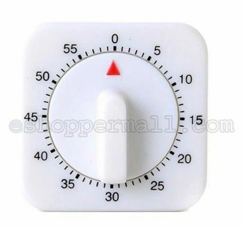 1 PC 1 Hour Long Ring Bell Alarm Loud 60-Minute Kitchen Cooking Timer Mechanical