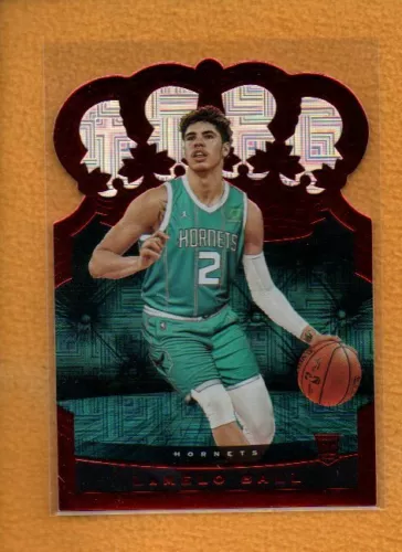 LaMelo Ball 2020-21 Panini Crown Royale Basketball Rookie Asia Red RC #79