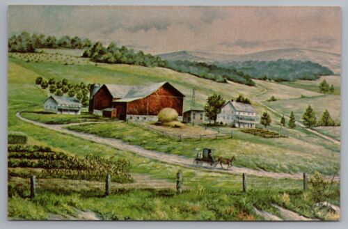 Der Dutchman Restaurant Amish Cooking Mural Walnut Creek Ohio Postcard - 第 1/2 張圖片