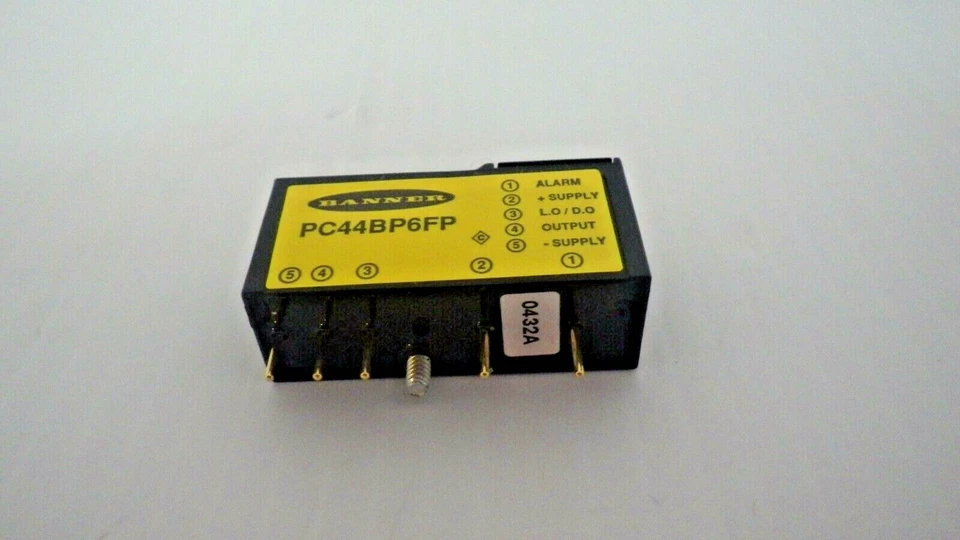 BANNER ENGINEERING PC44BP6FP FIBER OPTIC SENSOR MODULE 10-30VDC (32275) NIB  - Image 3 of 3