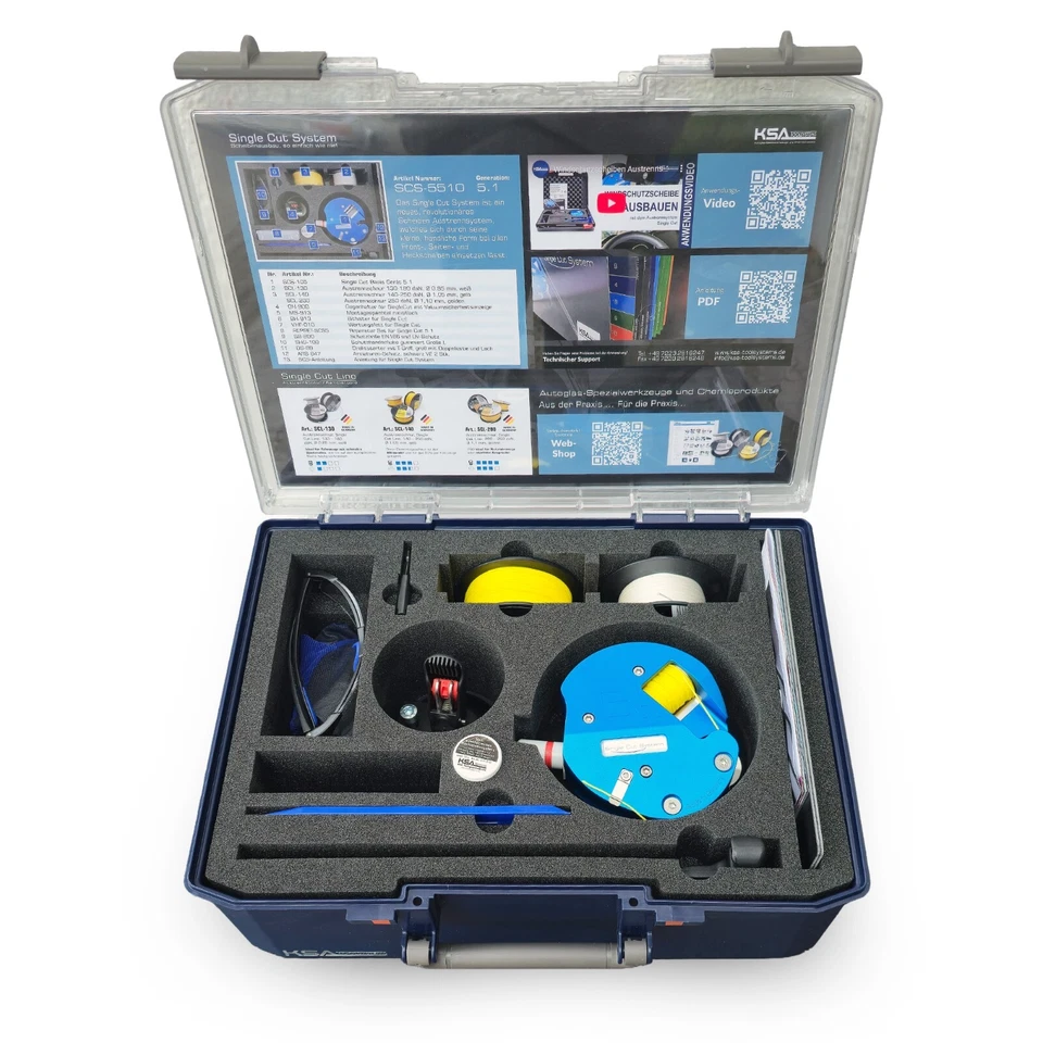 Ausglas Werkzeug Satz Kfz geklebte Scheiben Ausbau Windschutzscheibe Heckscheibe - Bild 3 von 4