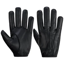 Men's Leather Police Tactical Gloves Kevlar Lined Motorcycle Bike Riding Gloves