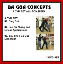 Ba Gua Concepts 3 DVDs Tom Bisio BaGua Zhang Tai Chi Chuan Xing Yi Kung Fu WuShu