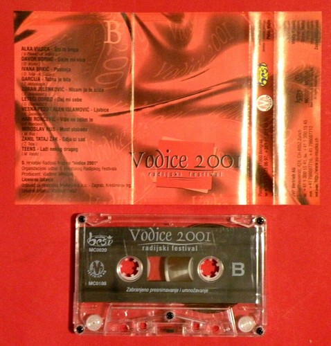 VODICE 2001 LIVE RADIO FESTIVAL YUGOSLAVIA SERBIA CROATIA BOSNIA CASSETTE TAPE - Picture 2 of 2