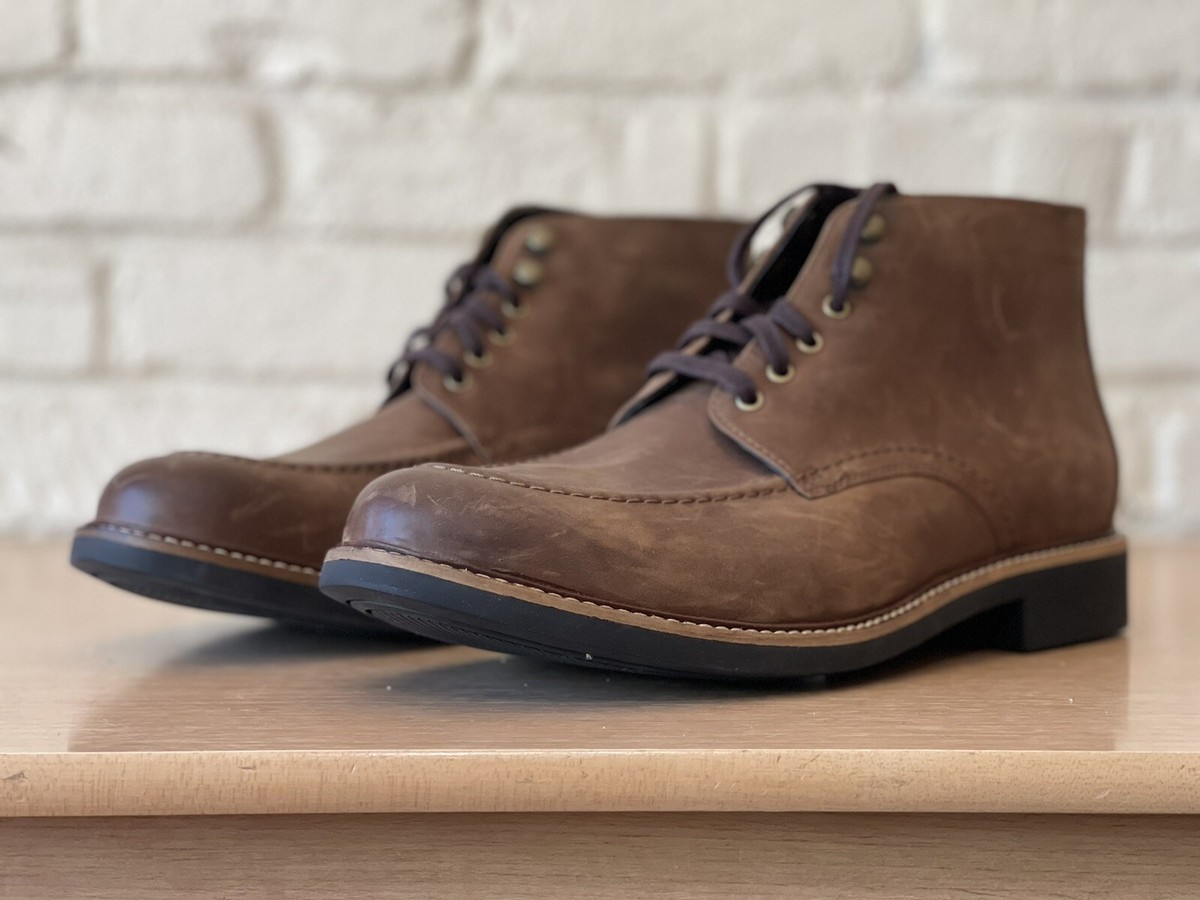 Bostonian Men\'s Sz 9 1/2 M Dark Brown Treymore Mid-Ankle Chukka Dress Boots Clarks Bostonian Treymore Mid Dark Brown Mens Size 11.5  main image 2
