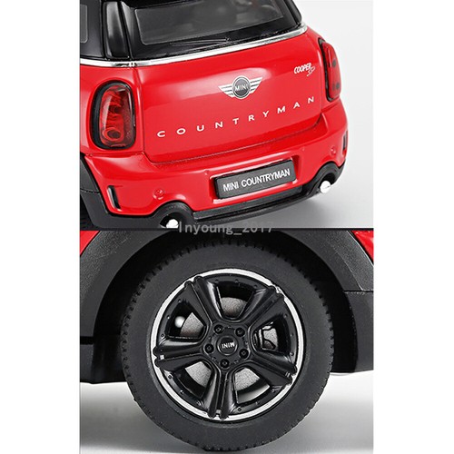 1:24 BMW Mini Cooper S Countryman Model Car Diecast Toy Vehicle Collectible Red - Picture 7 of 8