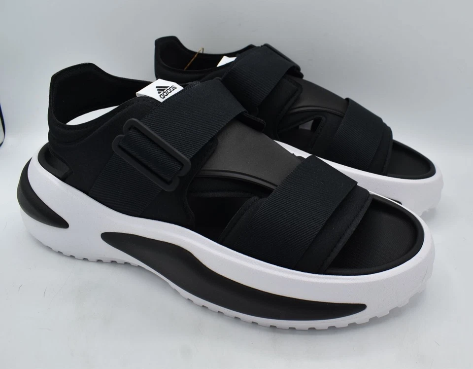 Adidas Mujer Talla 11 Mehana Negro Blanco Plataforma Atlética Sandalias Zapatos Foto 2 de 4