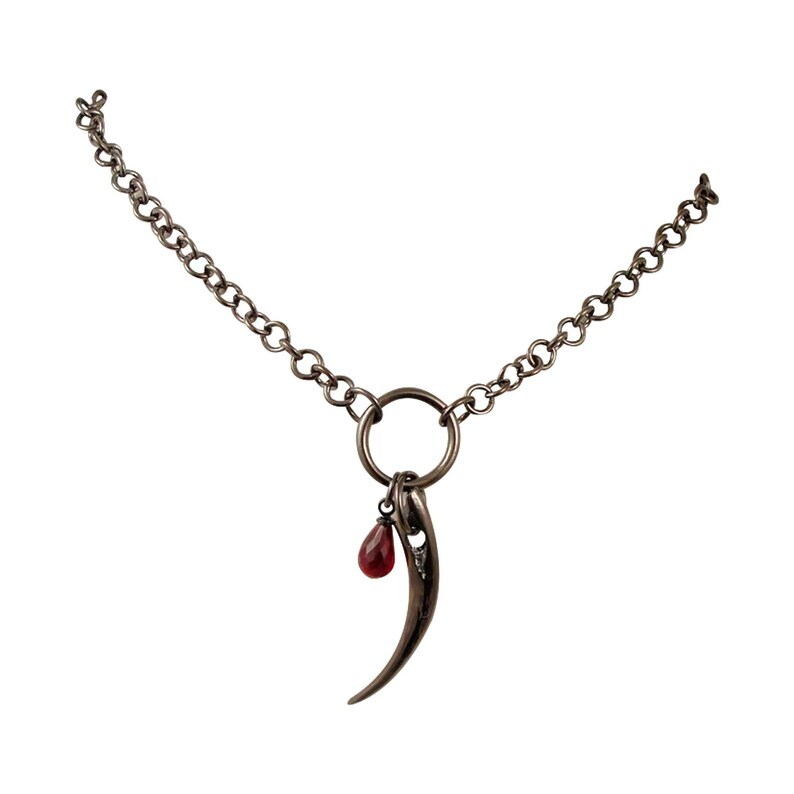Gothic Jewelry Fang Necklace Goth Jewelry for Women Goth Jewelry