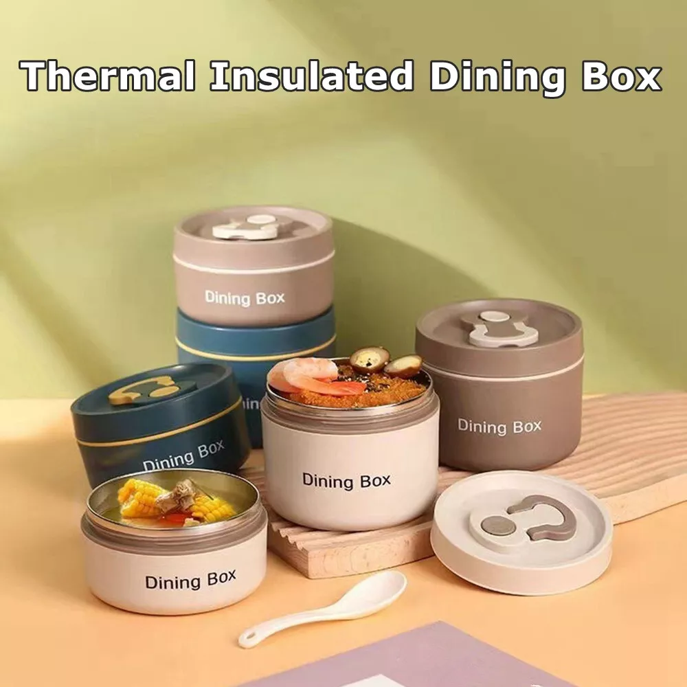 Portable Thermal Insulated Hot Food Container Warmer Lunch Box