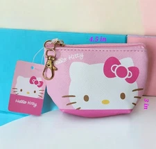 Super Kawaii Cartoon Hello Kitty Card / Coin Purse, Earphone Pouch,  Keychain 