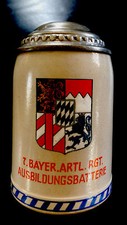 antiker Reservistenkrug Bayern - 7. Bayer.Artl.Rgt. Ausbildungsbatterie 10/20L