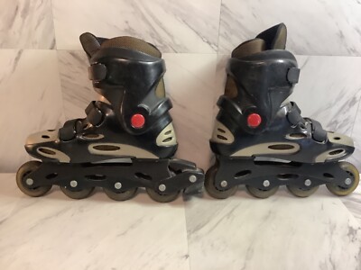 Roller Derby ABEC-1 RACING BLACK ROLLER BLADES INLINE SKATES SENSOR XT SIZE 5