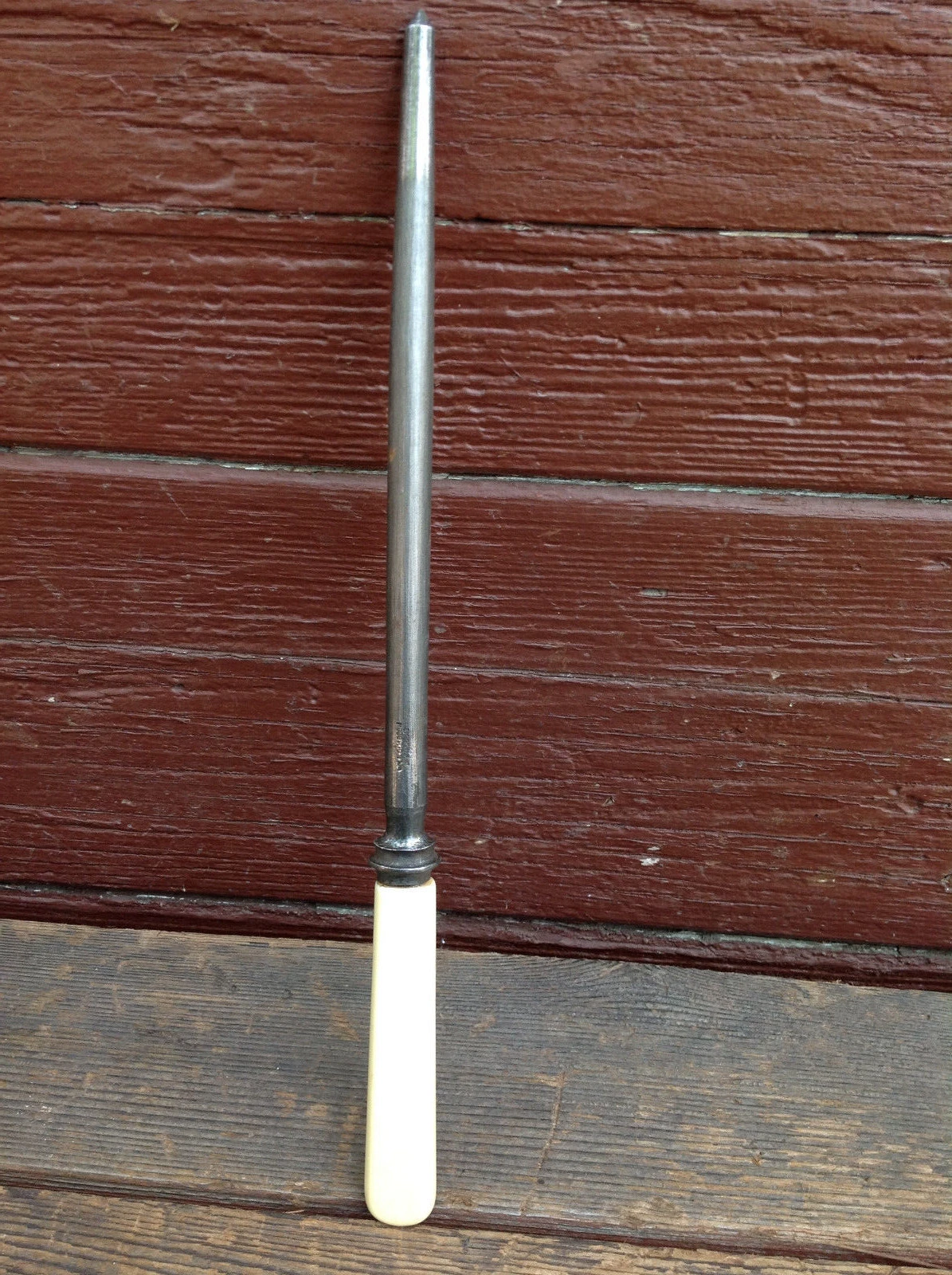 Vintage Made in England Knife Sharpening Steel Rod - Will Sharpen Stainless