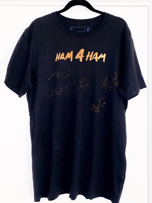 HAMILTON Broadway Musical T-Shirt - SIGNIERT von Original London Cast. Rachel John