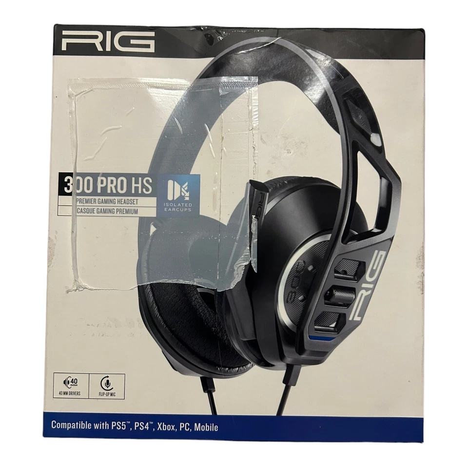 NACON RIG 300 Pro HS Black Gaming Headset for PS5 PS4 Xbox Pc And Mobile - Image 4 of 4