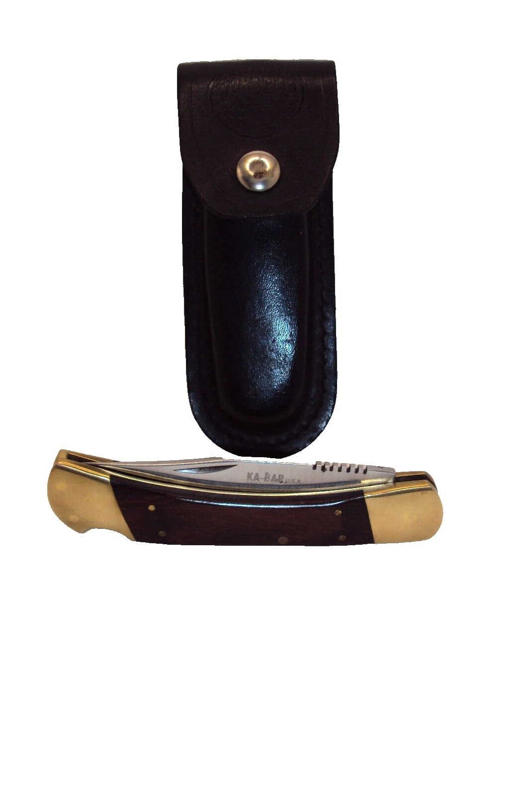 Manija de cuero KA-BAR cuchillos plegables de colección