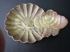 Antique Bronze Art Nouveau Dragonfly, sat on a flower