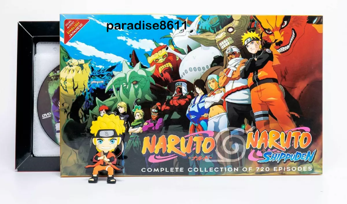 Anime DVD Naruto Season 1 & 2 (Episode 1 - 720 End) Complete English Dubbed