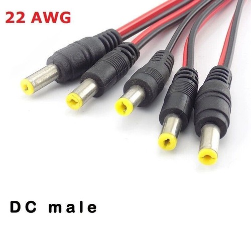 18AWG 22AWG 5.5x2.1mm Male Female DC Power Socket Jack Plug Connector Cable Wire - Picture 6 of 16
