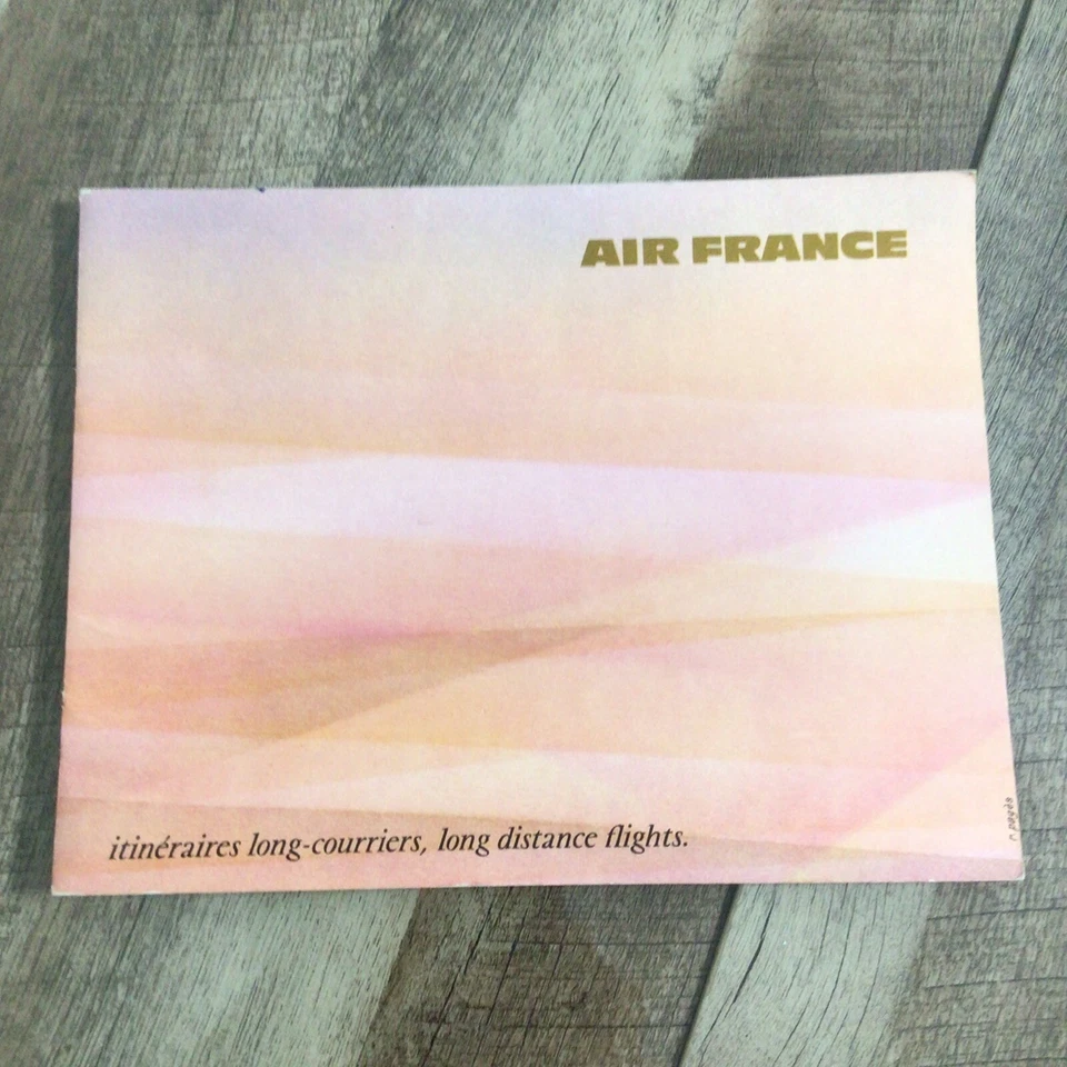 Folleto de mapas de ruta vintage de Air France Foto 3 de 4