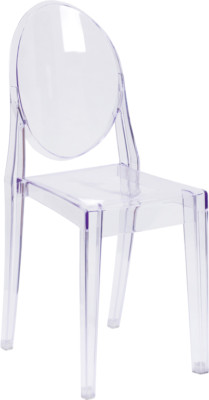Modern Ghost Side Chair in Transparent Crystal Dining Chair