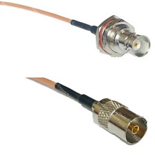 RG316 BNC FEMALE BIG BULKHEAD to DVB TV Pal Female RF Cable Rapid-SHIP LOT