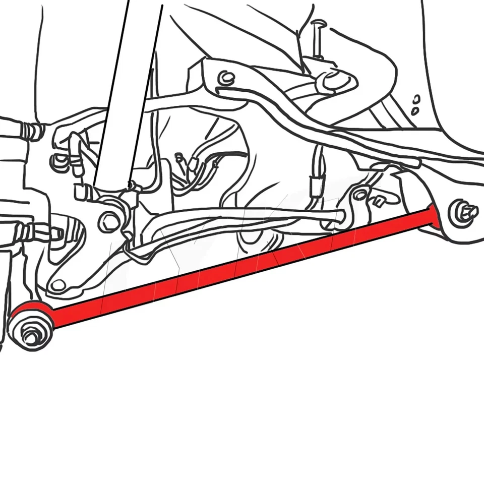 LYKT 4pcs Rear Adjustable Camber&Toe Control arms Kit for Acura RL 1996-2004 Foto 2 de 4