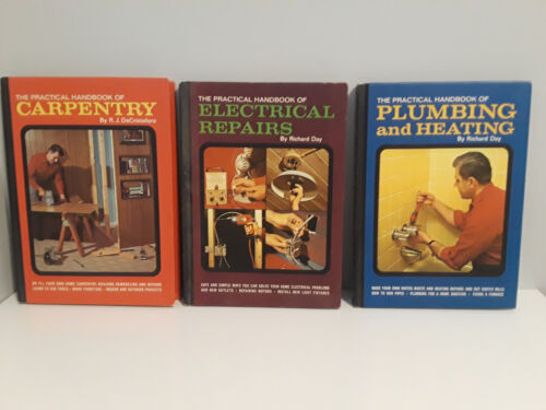 Lot Of 3 The Practical Handbook Carpentry,Electrical Repairs,Plumbing & Heating - Picture 1 of 2