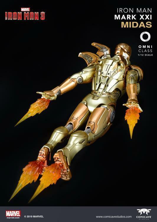 Comicave 1/12 アイアンマン マーク21 ミダス MK21 LED 1/12 Iron Man Mark XXI MK21 Midas Golden Color figure W/LED