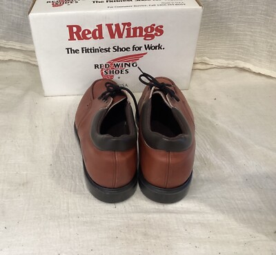 NOS RED WING # 105 MOC N OR ROUND TOE USA Brown or Red Lace