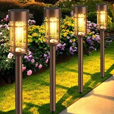 8 Pack Solar Outdoor Lights, Bright Up to 10 Hrs Solar Lights for Outside, IP...