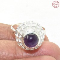 Solid 925 Sterling Silver Amethyst Jewelry Ring Us 10 Ad04 Solid 925 Sterling Silver Amethyst Jewelry Ring Us 10 Ad04