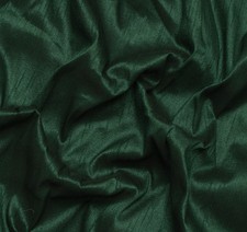 Dark Green Blend Silk Dupioni Slub Curtain Drape Craft Dress Fabric By the Yard