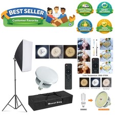 Upgrade LED Softbox Lighting Kit, Photography Studio Light with 19.7"X27.5" ...