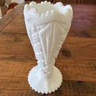 6.25” Bud Vase Milk Glass by Imperial