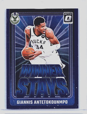 2024-25 Panini Donruss Optic - Blue Winner Stays Giannis Antetokounmpo #4