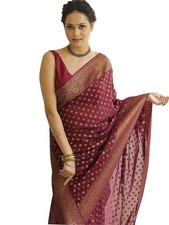 Women's Kanjivaram Soft Semi Silk Banarasi Sarees With Blouse Piece