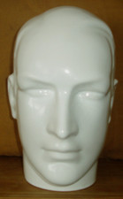 VINTAGE PORCELAIN / CERAMIC MANNEQUIN MALE HEAD