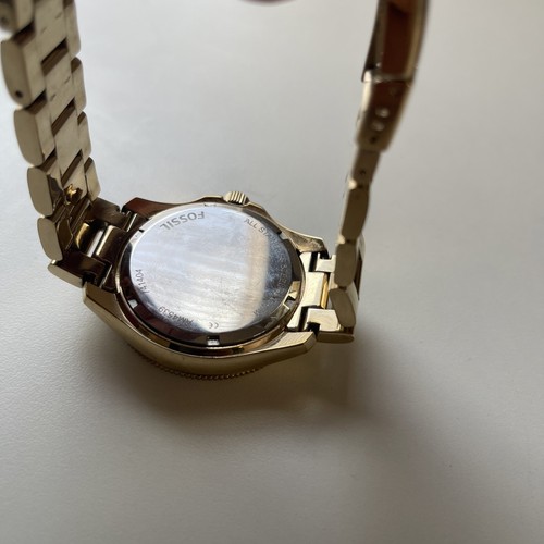 Fossil Women's Cecile AM4539 Goldtone Pink Dial Watch - Picture 6 of 7