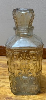 Monarch Wine Co Clear Glass Decanter Bottle Manischewitz Brooklyn NY - FREE SHIP