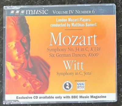 Mozart Symphony No. 34 Six German Dances Witt Symphony 1996 CD BBC Music