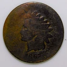1867 Indian Head Cent AG k515