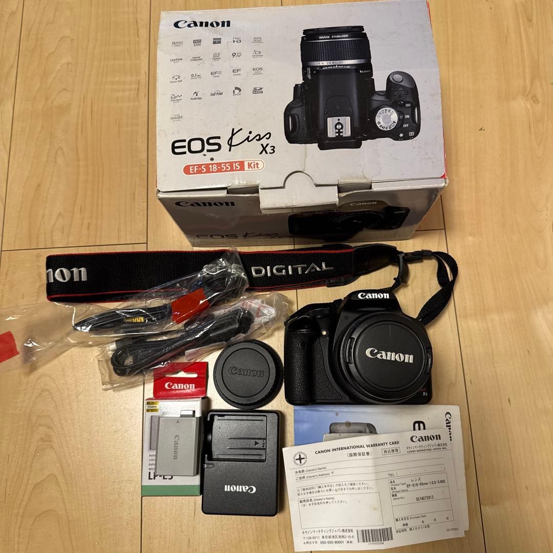 Canon EOS Kiss X3/EF-S 18-55mm IS (良品） 04-14-07 【公式通販】